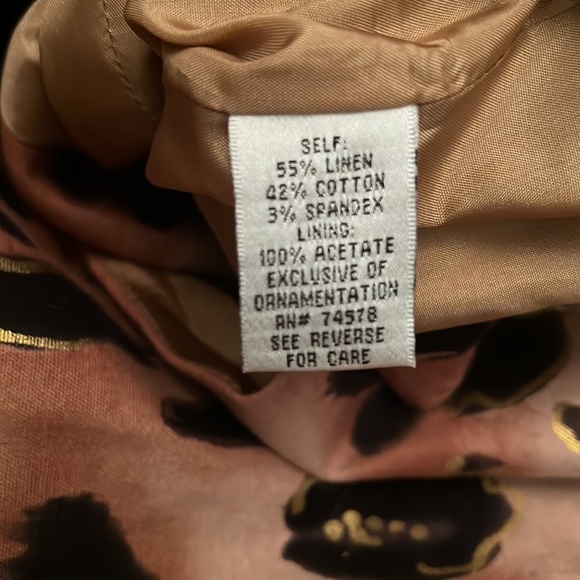 Cache Women’s Leopard Print Button Down Jacket With Removable Belt. Size XS - Picture 8 of 8